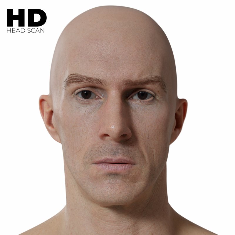 Hd Male Head Model 06